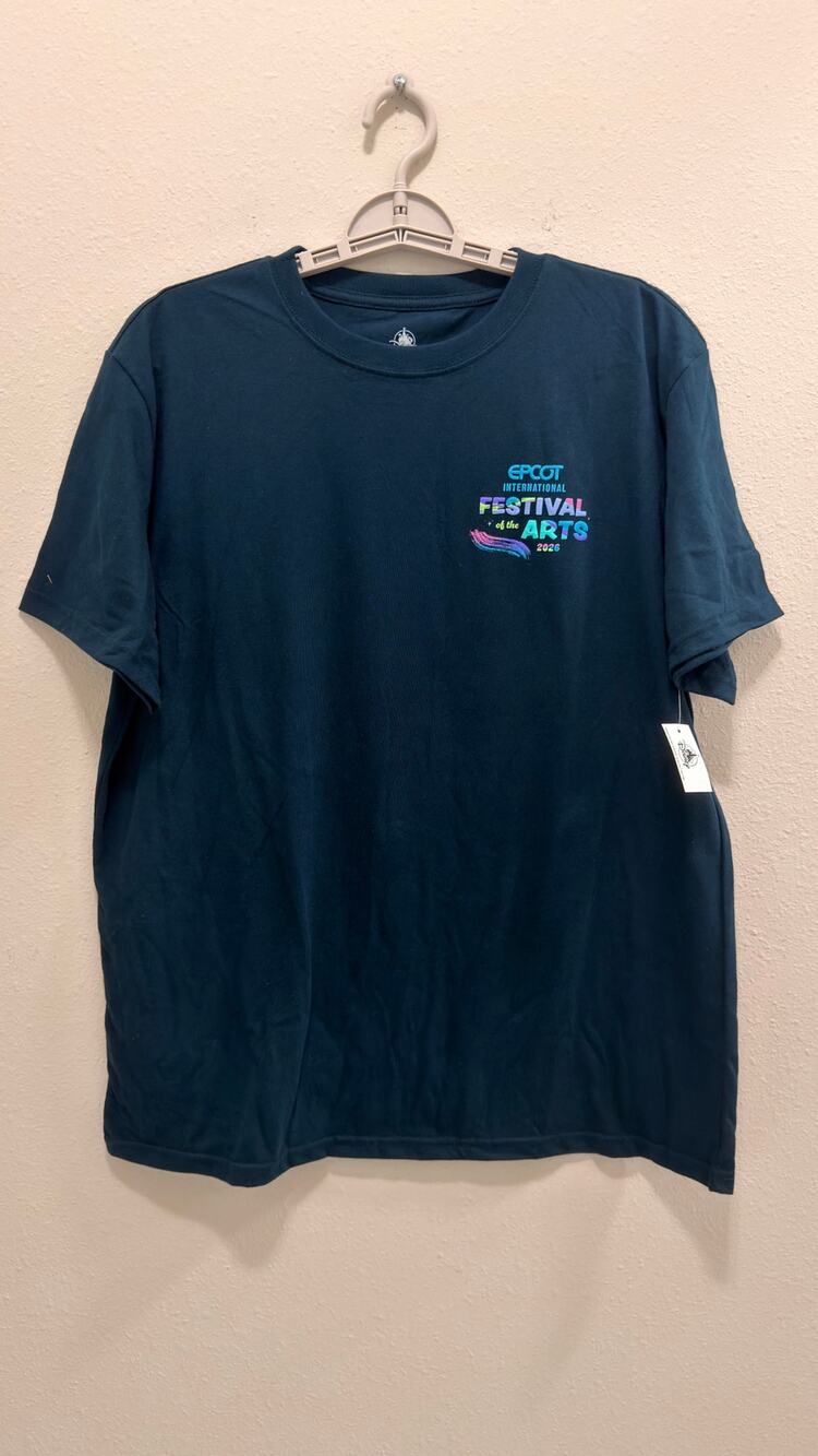 Disney EPCOT Festival of the Arts 2026 Figment T-Shirt Adult Large NWT
